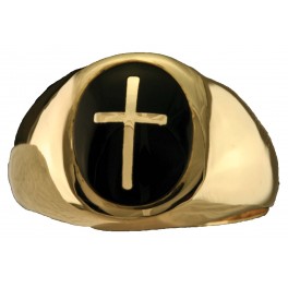 Clergy Rings 10KT or 14KT Yellow or White Gold  Solid Back  #3