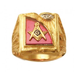 3rd Degree Blue Lodge Masonic Ring 10KT OR 14KT Yellow or White Gold, Open or Solid Back #508