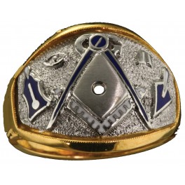 3rd Degree Masonic Ring 10KT OR 14KT, Open or Solid Back, White or Yellow Gold #609