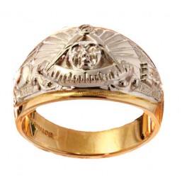 Masonic Past Master Rings, 10KT or 14KT YELLOW OR WHITE GOLD, Open or Solid Back #1018