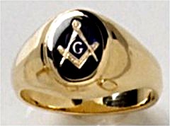 3rd Degree Masonic Ring 10KT OR 14KT Open or Solid Back, White or Yellow Gold, #721